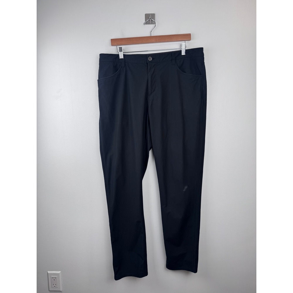 Vuori Meta Pant Mens 36 Black Technical Chino Performance Stretch